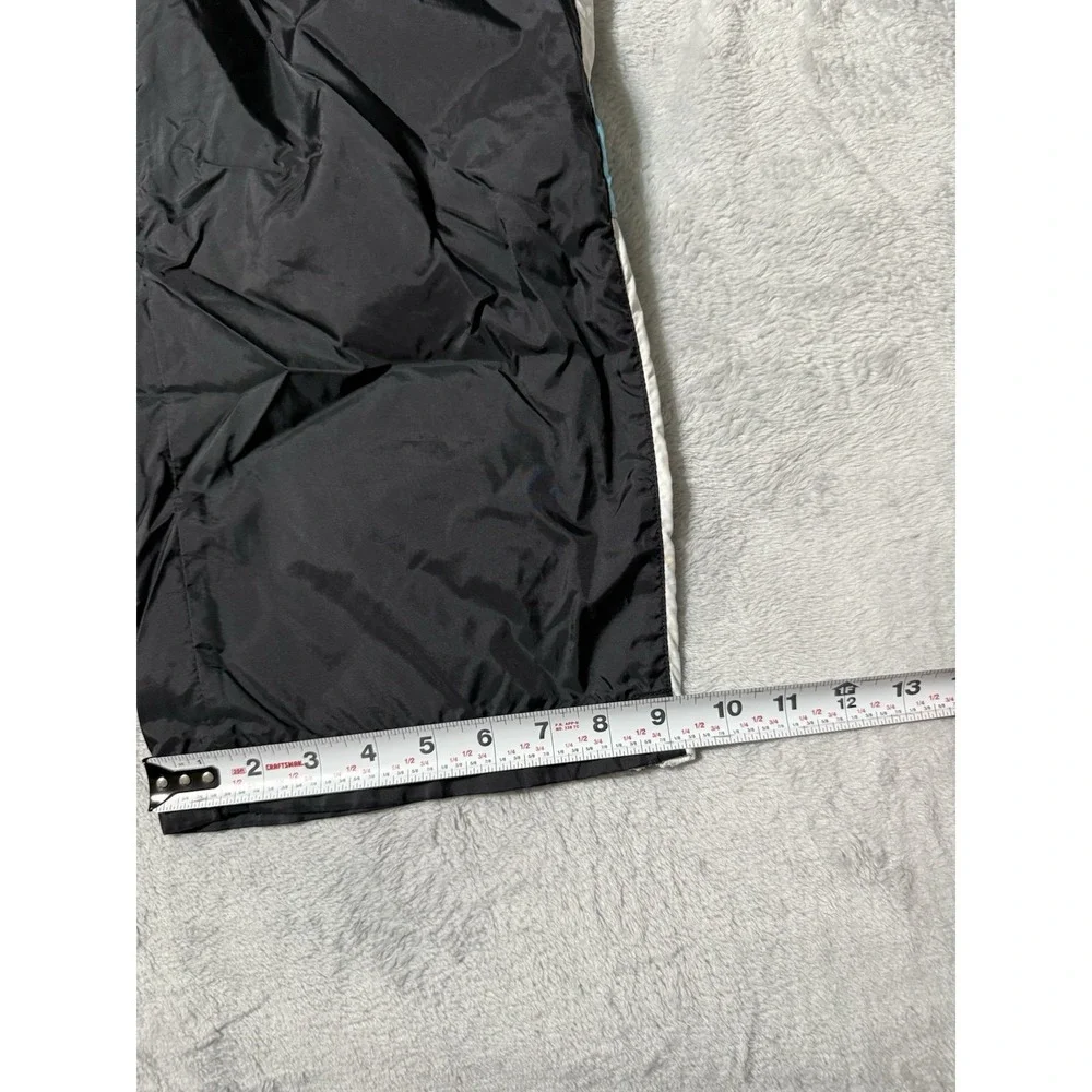 VTG Nike Mens XL Track Pants Windbreaker Black Nylon Ankle Zip Running
